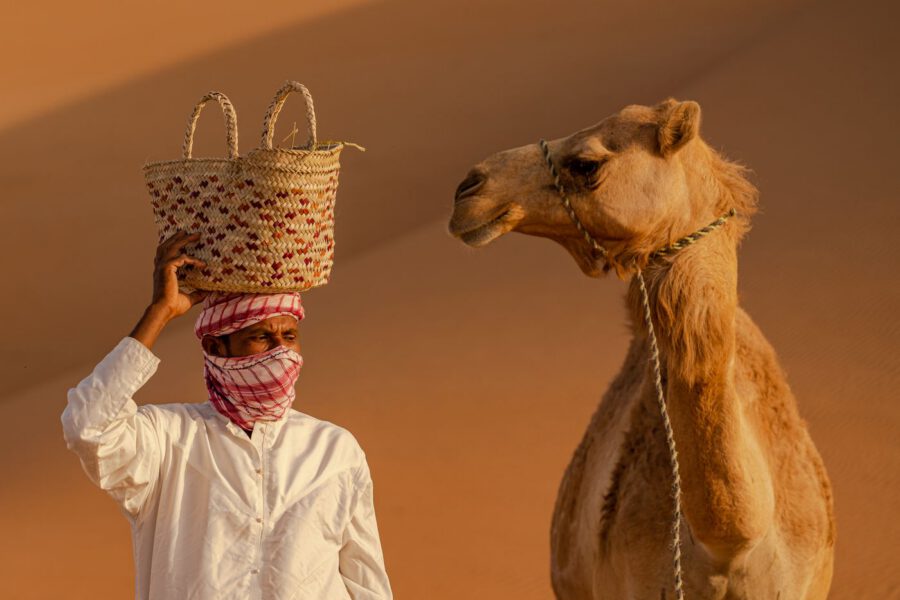 السلّةُ المضفورة